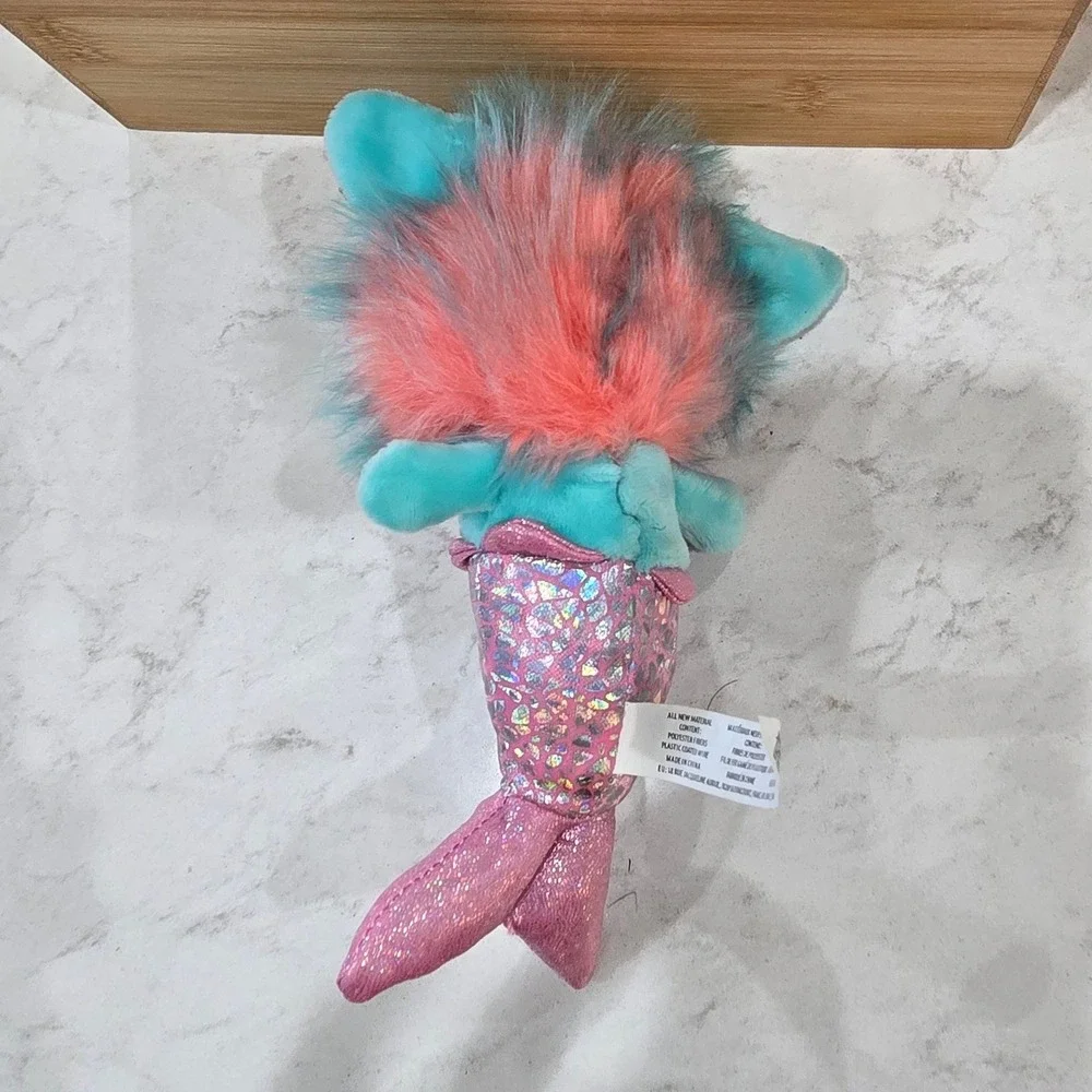 Magic Mixies Mixlings Mermaid Plush Teal Pink Shimmer Scale Stuffed Toy 2022